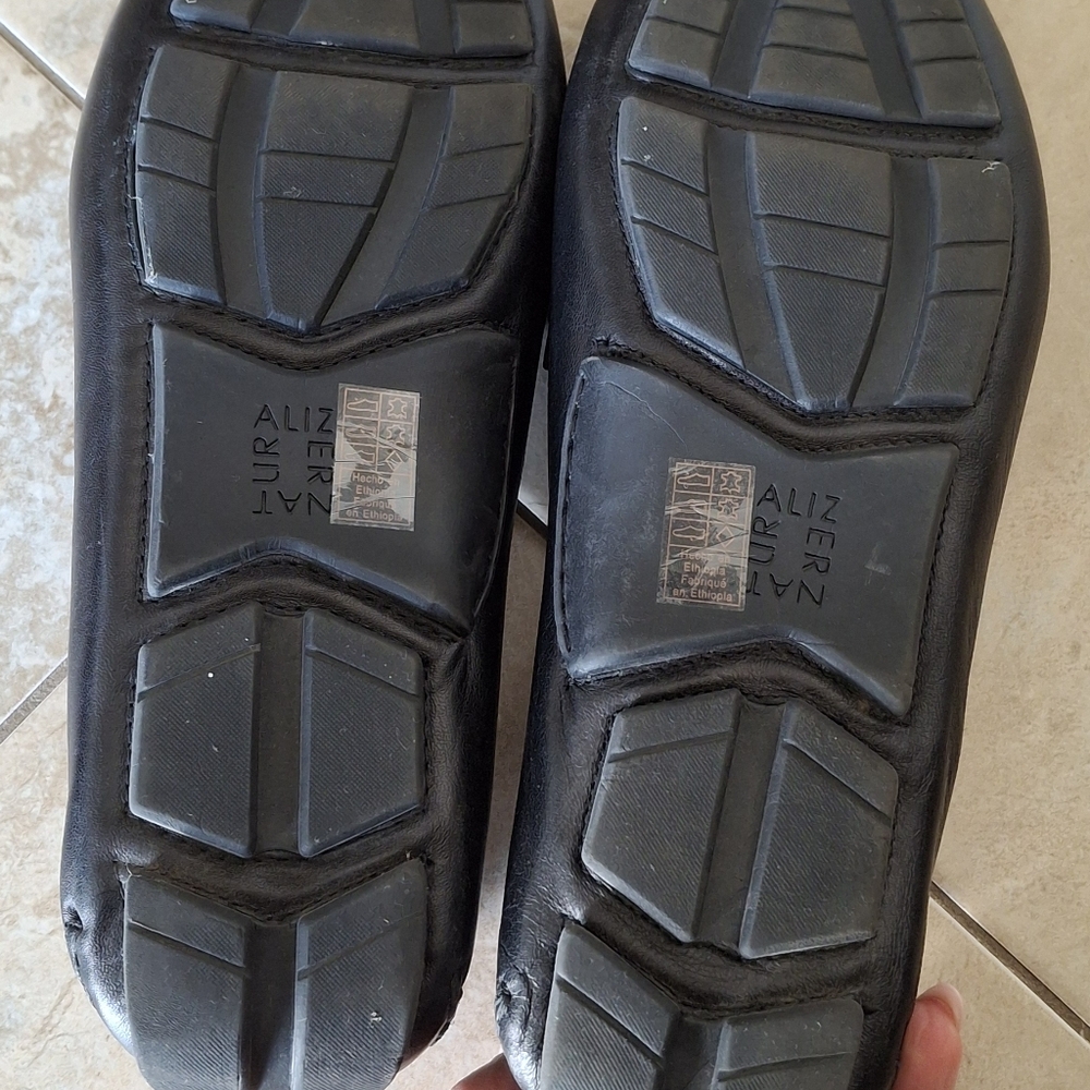 Naturalizer Natasha Black Leather Penny Loafers 8.5W - Picture 6 of 6